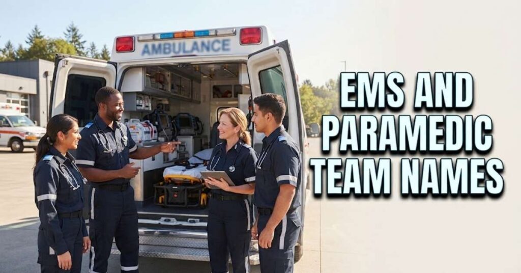 EMS and Paramedic Team Names