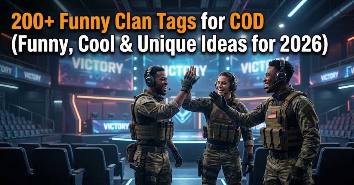 Funny Clan Tags For Cod
