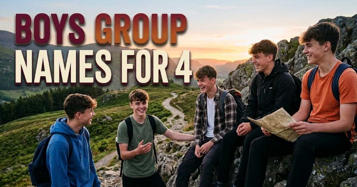 Boys Group Names for 4