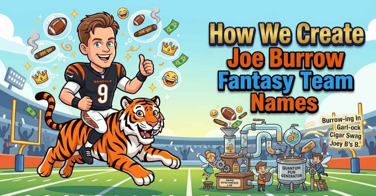 How We Create Joe Burrow Fantasy Team Names