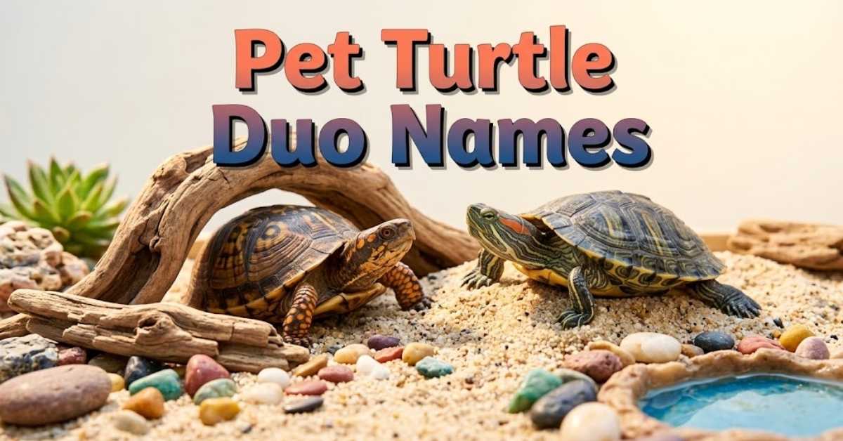 Pet Turtle Duo Names 